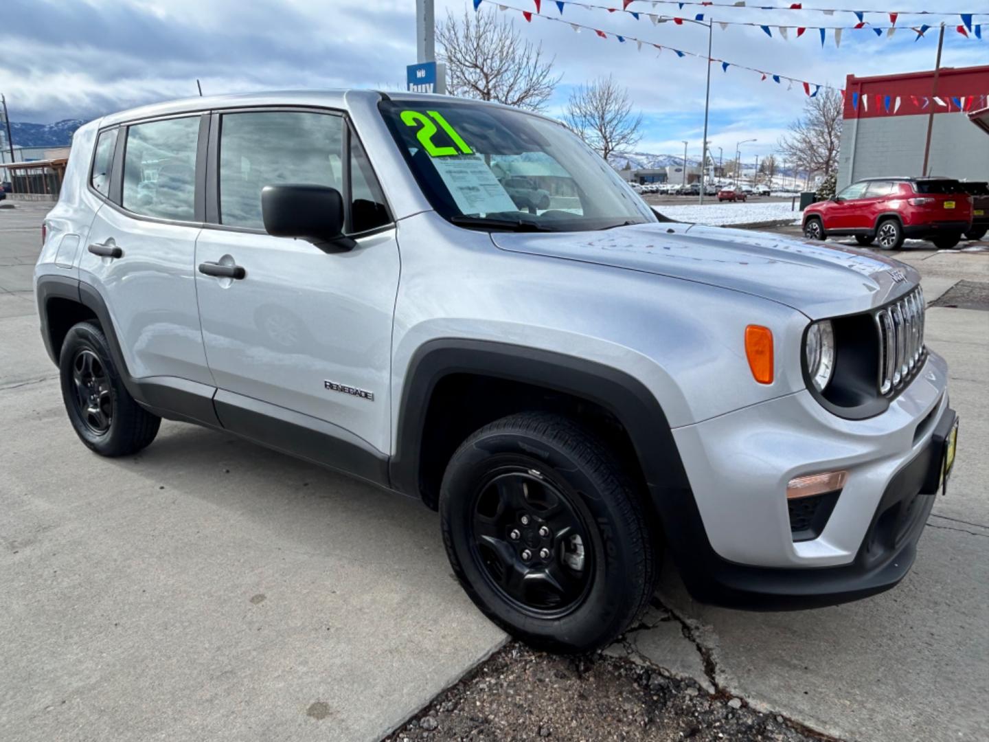 2021 Silver /Black Jeep Renegade Sport (ZACNJDAB5MP) with an 2.4L I4 engine, Automatic transmission, located at 3030 CY Ave, Casper, WY, 82604, (307) 265-3830, 42.827816, -106.357483 - Has the comfort for daily driving, but has the off road capabilities! Great fuel economy, and low miles! We have financing available for all credit situations. Lets see what it would take to get you into something reliable! - Photo#3